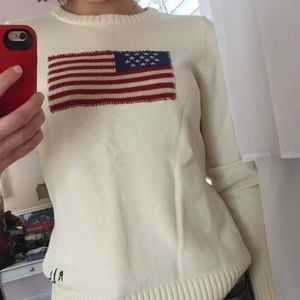 Vintage Ralph Lauren USA flag sweater